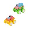 4pcs Pull Back Car Toys Cartoon Q Version Alloy Vehicle