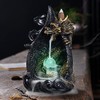 Zedazoom Dragon Backflow Incense Holder Waterfall Incense Burner, with LED