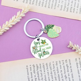QUIHUD Gifts For Gardeners Woman Gifts For Plant Lovers Plant Lovers Gift Ideas Mothers Day Gifts Garden Plant Lady Mom Gifts Plant Keychain