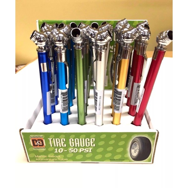 D&D 24x MULTI COLOR METAL HEAD ALUMINUM TUBE PENCIL TIRE