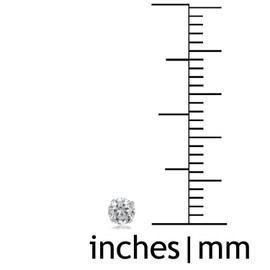 3MM Classic Brilliant Round Cut Cubic Zirconia (CZ) Sterling Silver Solitaire Stud Earrings/Ear Studs for Women Ladies Girls - Birthstone Earrings - AQUAMARINE BLUE. 3-AQUA