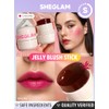 SHEGLAM Jelly-Licious Hydrating Lip and Blush Tint (Cheerio, Pequeño)