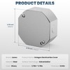 6Pcs Octagon Electrical Box Cover Plates, Junction Box Cover, Electric