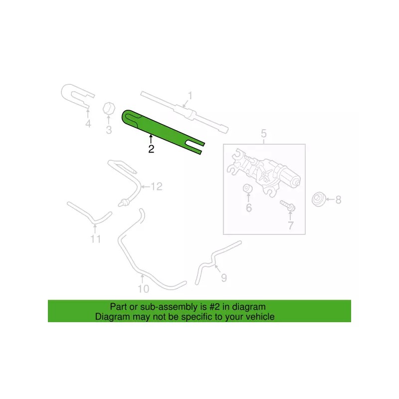 Hyundai GENUINE REAR Wiper Arm 988111H000 for 10-17 Hyundai Tucson~Kia