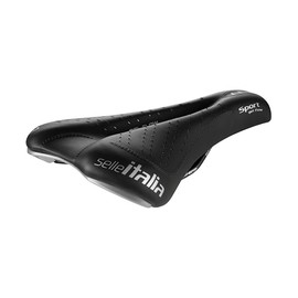 Selle Italia Sport Gel Flow Road Bike Saddle - Comfortable MTB and Road Bicycle Seat for Men and Women , Black, 270 x 140mm