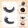 Fluffy Lashes Russian Strip Eyelashes Cat Eye False Lashes D