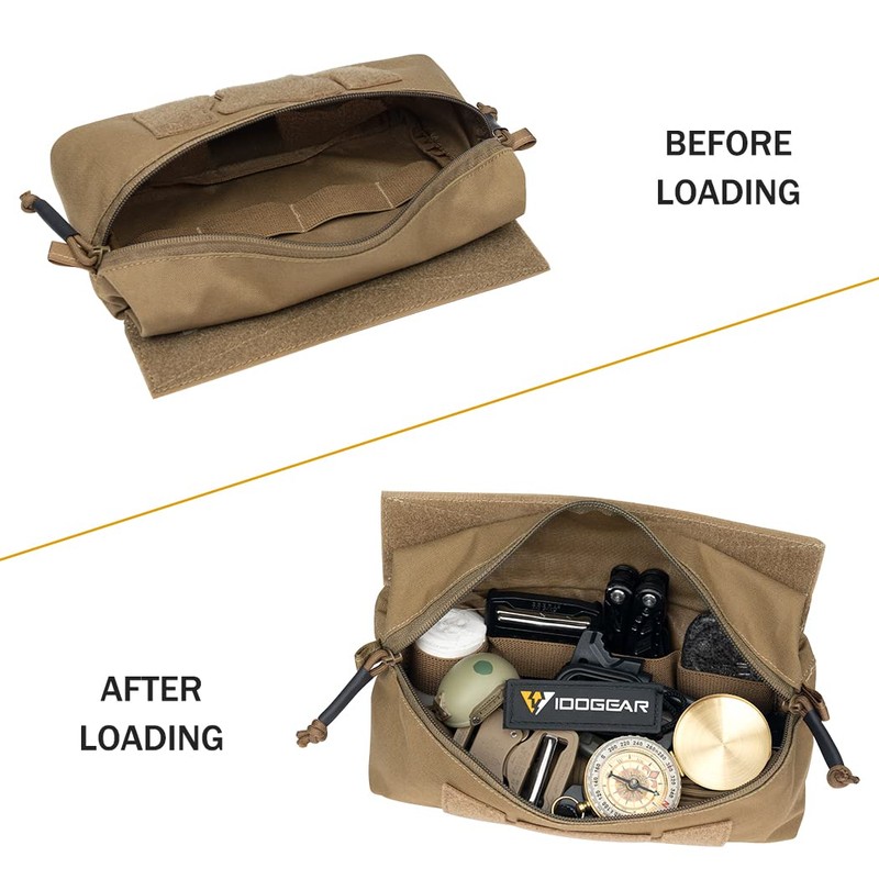 IDOGEAR Tactical Drop Pouch with Hook and Loop for JPC