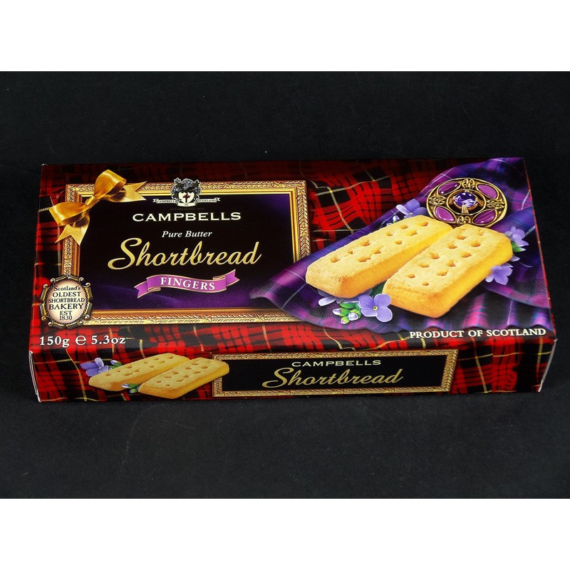 Campbells All Butter Shortbread Fingers - Traditional Shortbread in Carton,