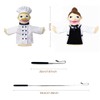 Professional Hand Puppets,2pcs Chef Puppet and Waitress Hand Puppet for
