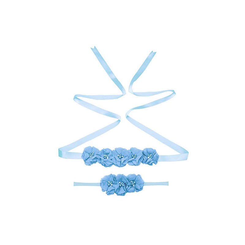 Lauthentic.S - Juego de diadema de flores para maternidad, para