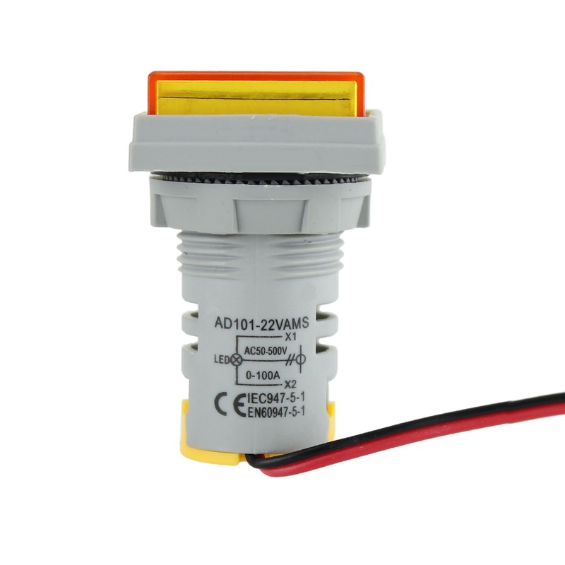 LED Voltage Display Panel Mount Volt Amp Meter, AD101-22VAMS 22mm