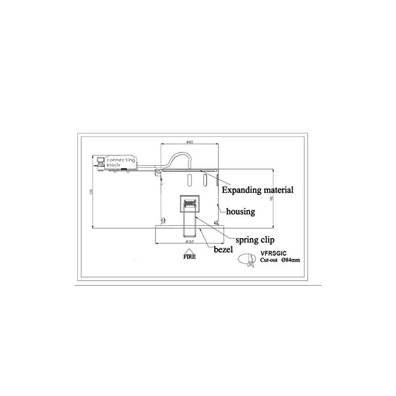 Knightsbridge Tilt GU10 IC Fire Rated Downlight-Gimble White, Pressed Steel,