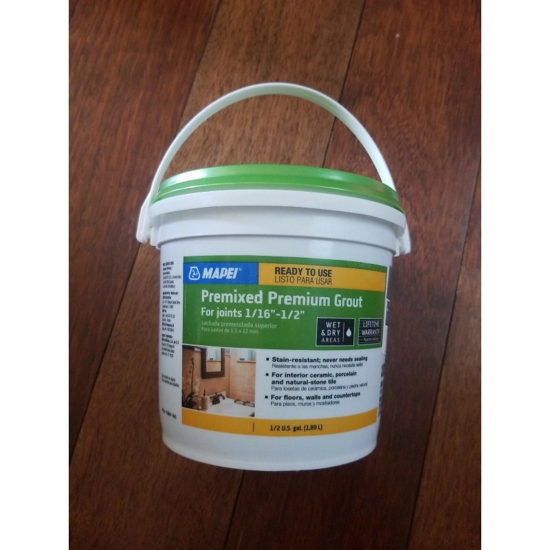 Mapei Premixed Premium Grout CHARCOAL COLOR 1/2 Gallon