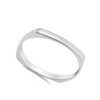 Square Dome Modern Minimalist Thumb Sterling Silver Ring Size 7