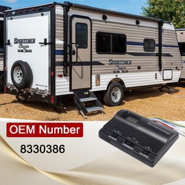 83303862 RV Wall Digital Thermostat Replacement for Heat/Cool T-Stat Wall Thermostat, Compatible with Coleman 83303362 Thermostat with 3 Adjustment Modes (Black)