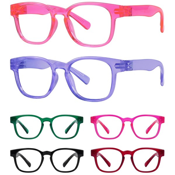 Eyekepper Women's Reading Glasses Metalless Screwless Spring Hinges 6 Pack