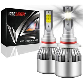 ICBEAMER H11 Light Bulb H8 H9 Fog Lights 500% Brightness 6000K Diamond White Luces Antiniebla Para Carro H11 Bulb H8 Bulb Car Fog Lamp Fog Light Replacement Bulbs Plug and Play Pack of 2pcs