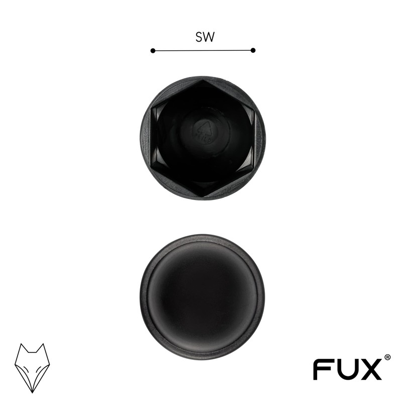 FUX Pack of 10 Hexagonal Screw Covers, Cover Caps for