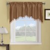 Royal Hotel Bedding Soho Mushroom Swag Valance, Solid Pattern 35x30