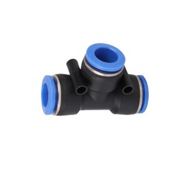 Pneumatic Connectors,12mm Pneumatic Fittings Push in T-Type Connectors Water Hose Quick Connect for Air Water Hose