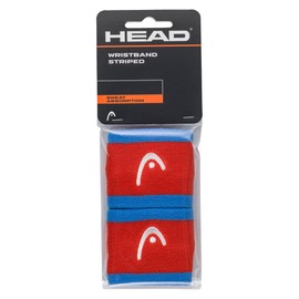 HEAD Unisex Adult Wristband Striped 2.5, Hibiscus/Orange, 2.5 Inches