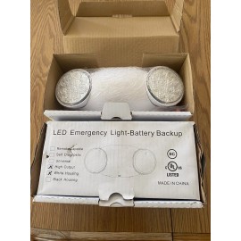 Beghelli LED Two Head Emergency Light with Battery Back-up White