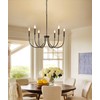 BAVGARI Black Chandelier Light Fixture,Black Dining Room Light Fixture,Black Farmhouse