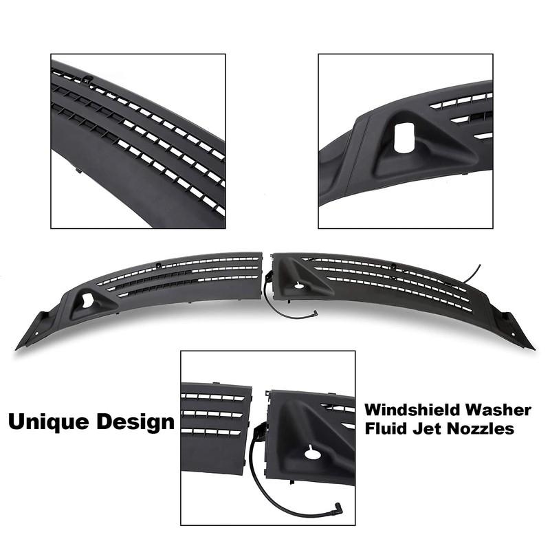 7BLACKSMITHS Windshield Wiper Cowl Cover Panel Compatible With 2004-2008 Ford