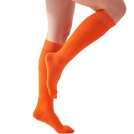 Mysocks Unisex Knee High Long Socks Orange,4-7