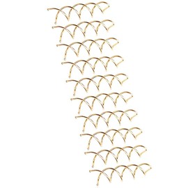 MAGIKON 10-Pack Spiral Hair Pin Clip Bun Stick Pick for DIY Hair Style/Sleek and Compact Alloy Construction, Designed to Fit for All Hair Type (Spiral Pin, Golden)
