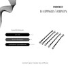 PARENCE.- Set di 144 forcine nere standard - clip in
