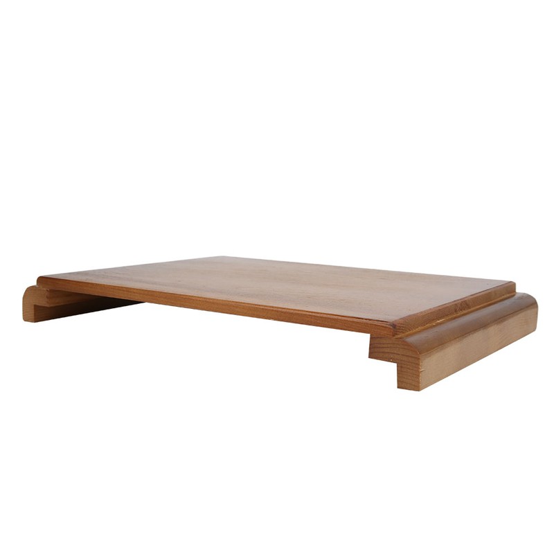 Ornament Base Pine Wood Exquisite Carving Holder Support Craft Desktop