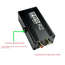 Dedjgoo Ground Loop Audio Isolator Audio Noise Filter Noise Suppressor Isolator Audio Signal Noise Reducer for PC