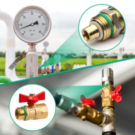 270-Piece O-Ring Assortment Kit, 18 Sizes, Rubber Seals, Rings Sealing Rings Set for Car Quick Repair, Plumbing, Air Conditioning Repair (Green)