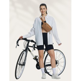 BALEAF Belt Bag Women Fanny Packs Crossbody Fashion Waist Pack Waterproof Adjustable Strap 2L Brown