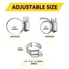 Hose Clamps Assortment Kit, 20Pcs 1/4"-7/16" (6-12mm) Adjustable Worm Gear