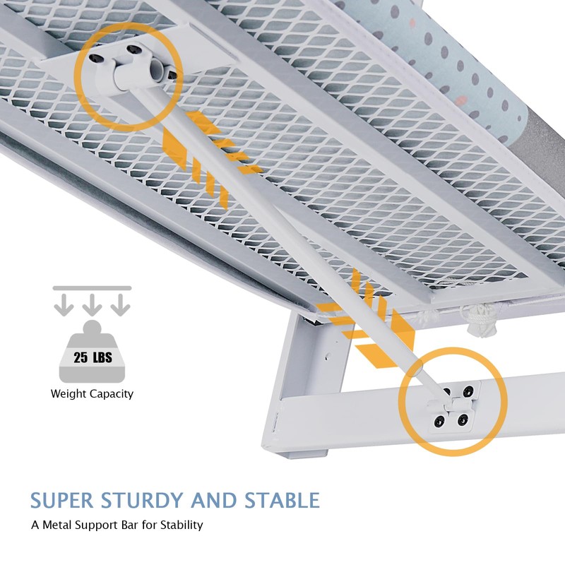 SheeChung Wall Mount Ironing Board 36"X12",Compact Wall Ironing Board with