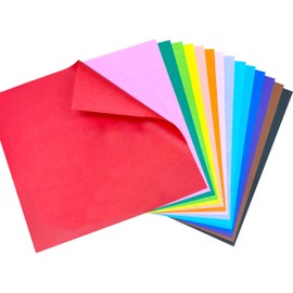 Yasutomo Colorful Double Sided Origami, 15 Colors, 45 Sheets, Size 5 7/8" Square, Arts and Crafts Supplies
