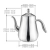 SANQIAHOME 1750 ml Teteras de Acero Inoxidable con Colador o