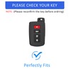 Flensent Key Fob Cover with Keychain for Toyota Highlander Sequoia