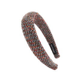 axy Knitted Material Headband with Fine Details Beautiful Women's Headband Hair Accessories Hair Band Hair Band HRK11A (Grey, Wide)