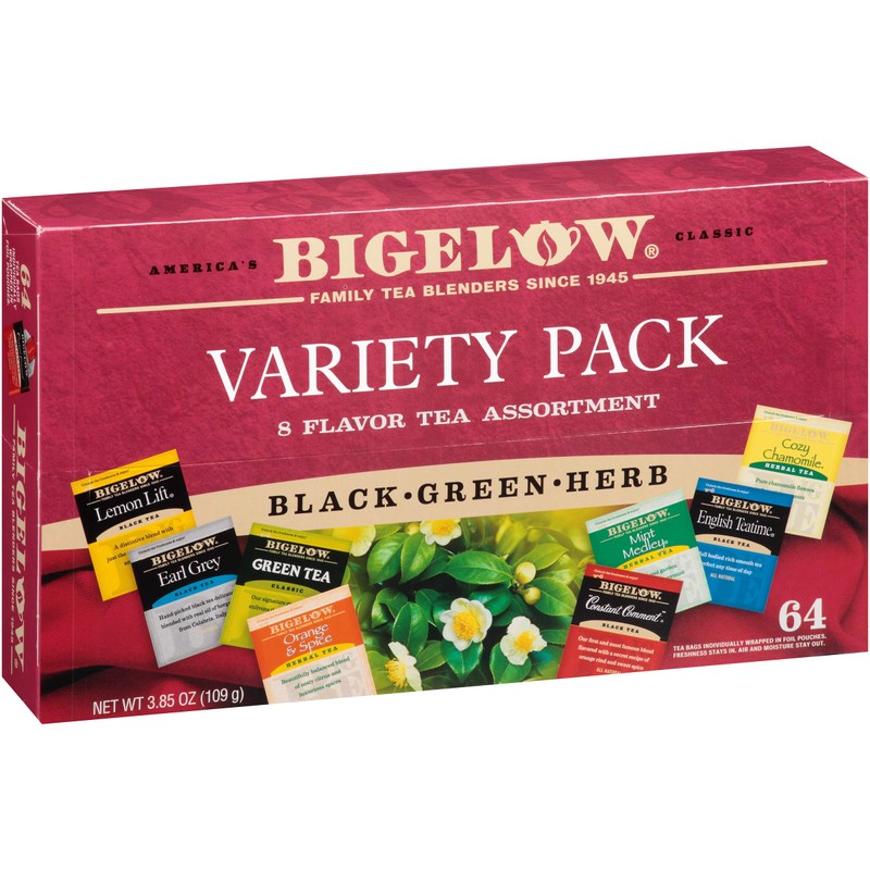 Bigelow Fine Tea & Herbal Tea Assortment 64 Count Box