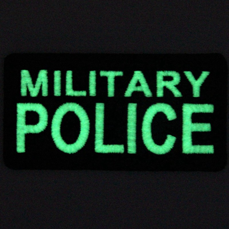 Military Police Glow-in-the-Dark Embroidered Velcro Patch