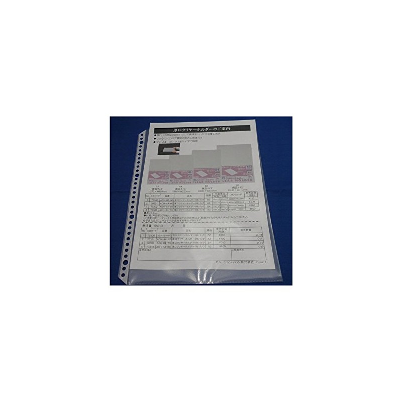 Button CPS-A4-100 Clear Book Pocket, A4, 30 Hole, 100 Pack