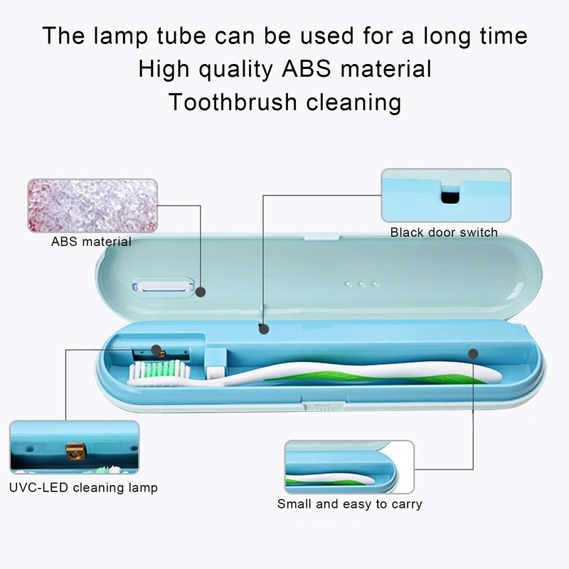 USB Charging UV LED Toothbrush Cleaning Box Ultraviolet Toothbrush Cleaner