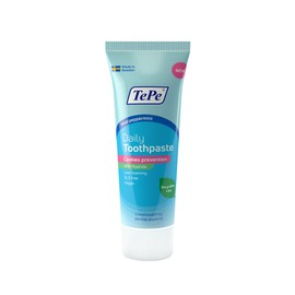TePe Daily Toothpaste, mild peppermint flavour, gentle everyday toothpaste to prevent cavities with an age-appropriate fluoride level