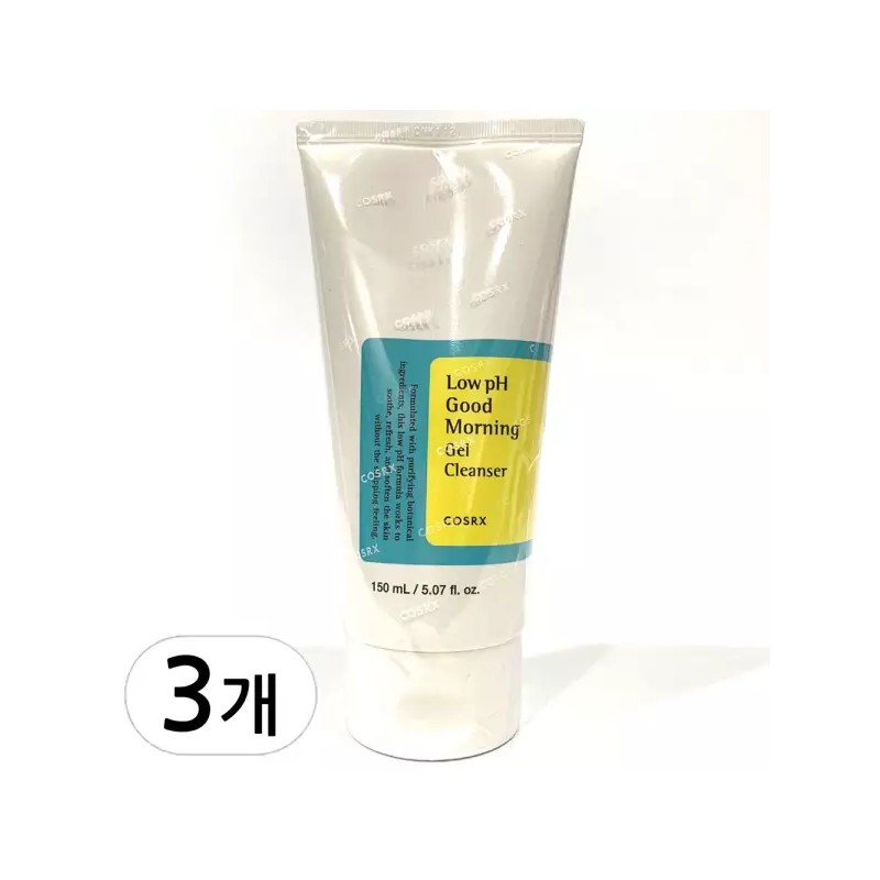 CosRX 코스알엑스 약산성 굿모닝 젤 클렌저 150ml 3개 COSRX Low