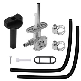 Hoypeyfiy Petcock Fuel Cock & Lever 5GH-24500-10-00 1NS-F4524-00-00 Replacement for Yamaha ATV Kodiak 400 Kodiak 450 Grizzly 400 YFM400 YFM450 YFM450