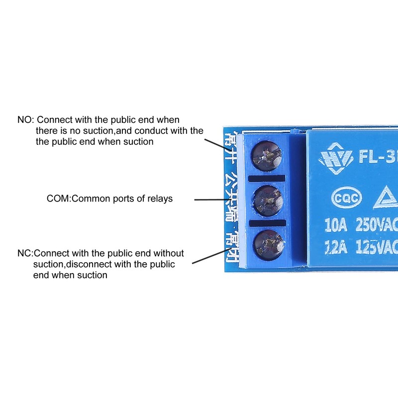 AITRIP 10PCS 5V One Channel Relay Module Relay Switch with