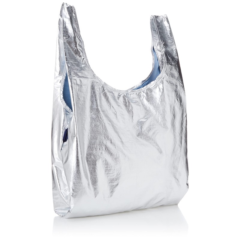 Bagu Standard Eco Bag, Metallic, 100% Recycled, silver (metallic silver)